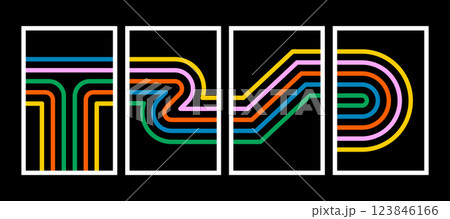 Groovy seamless patterns. Set of vector backgrounds in trendy retro trippy style. 60s and 70s style. Vector illustration. Groovy seamless patterns. Set of vector backgrounds in trendy retro trippy style. 60s and 70s style. Vector illustration. 123846166