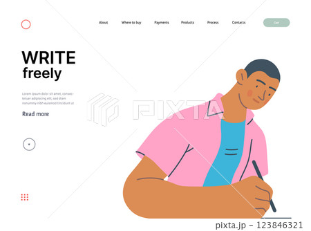 Writing people, modern flat vector concept illustration- sitting woman thoughtfully writing on paper. Metaphor for reflection, personal insight, contemplation, creative expression Writing people, modern flat vector concept illustration- sitting woman thoughtfully writing on paper. Metaphor for reflection, personal insight, contemplation, creative expression 123846321