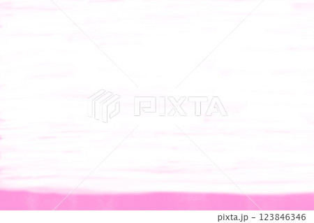 イラスト素材: ピンクと白背景の抽象画　横縞（斑） 123846346
