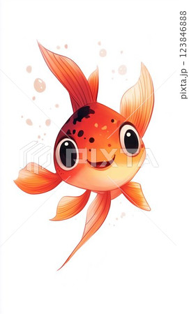 熱帯魚のこんにちは「ボララス・マキュラータ」 123846888
