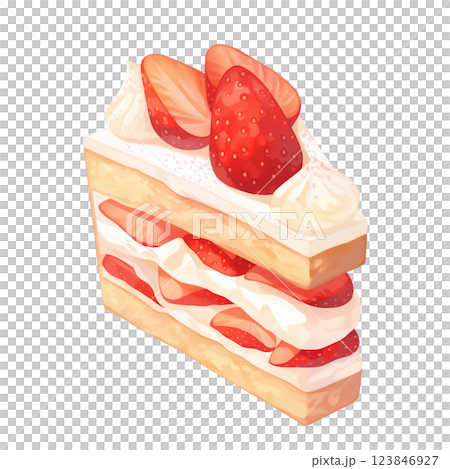 上面有草莓的脆餅插圖 123846927
