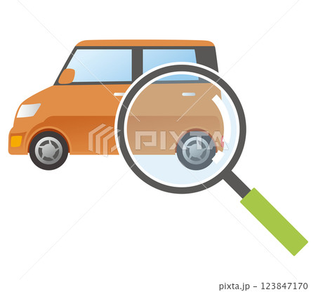 自動車の査定　点検　検査　車検　軽自動車 123847170