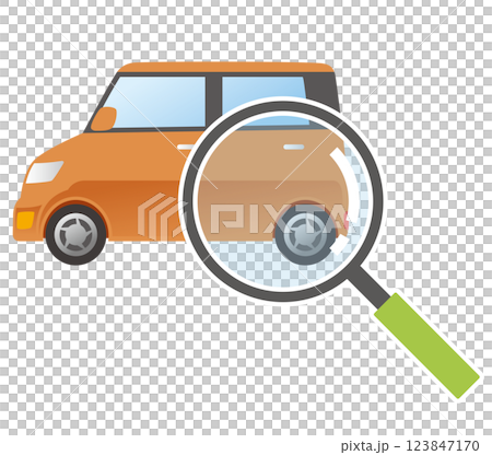 自動車の査定　点検　検査　車検　軽自動車 123847170