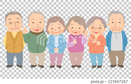 Elderly group, senior, elderly 123847267
