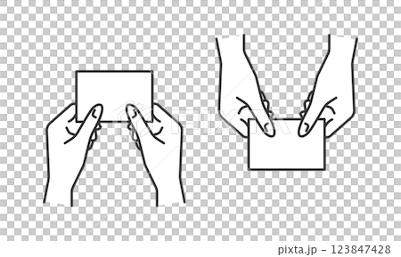 Business card exchange vector icon set. Simple line drawings that can be used for business etiquette, greetings, and business negotiations. Business card exchange vector icon set. Simple line drawings that can be used for business etiquette, greetings, and business negotiations. 123847428