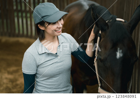involved with horses involved with horses 123848091