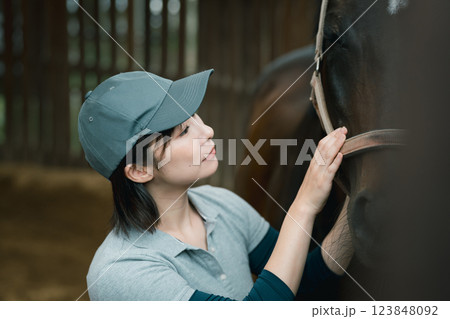 involved with horses involved with horses 123848092