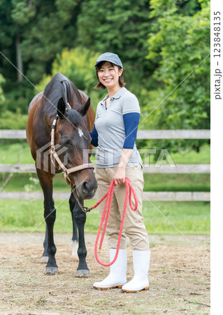 involved with horses 123848135