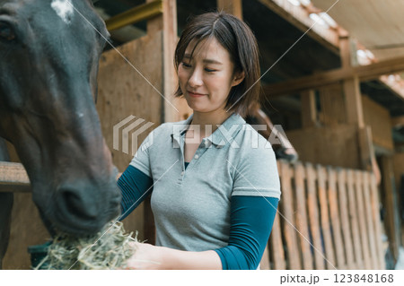 involved with horses 123848168