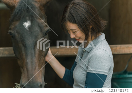 involved with horses 123848172