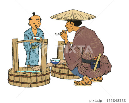 金魚売り 123848388