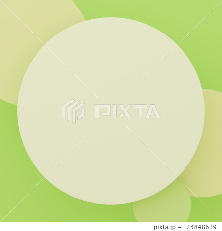 3D背景素材_丸_緑 123848619