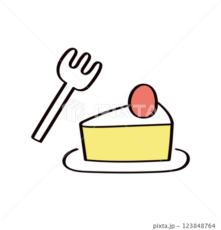 ケーキのイラスト 123848764