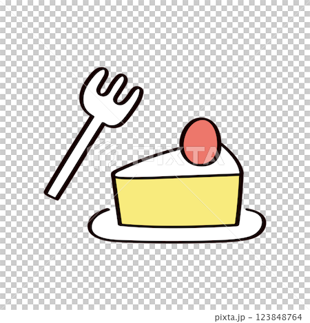 ケーキのイラスト 123848764