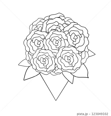花束のイラスト 123849102