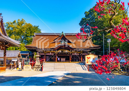 大阪府 道明寺天満宮の拝殿 123849804