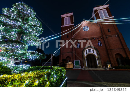 浦上天主堂クリスマスイルミネーション【長崎市】 123849835