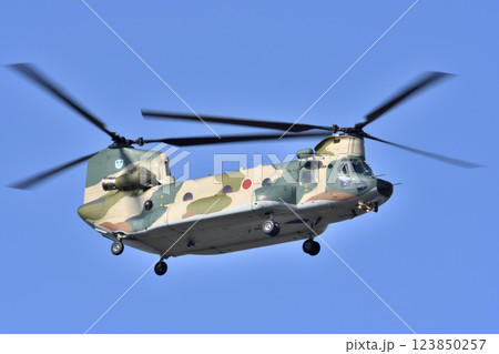 災害 山火事等派遣大型輸送用ヘリコプターCH-47チヌーク 災害 山火事等派遣大型輸送用ヘリコプターCH-47チヌーク 123850257