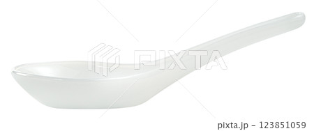 ceramic spoon isolated. 123851059