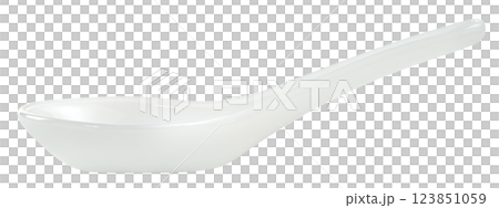 ceramic spoon isolated. 123851059
