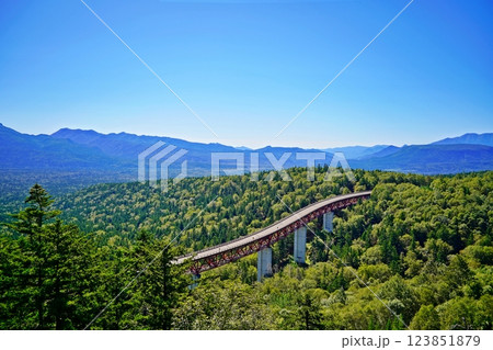 北海道上士幌町　三国峠 松見大橋を望む絶景 123851879