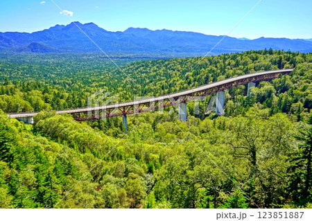 北海道上士幌町　三国峠 松見大橋を望む絶景 123851887