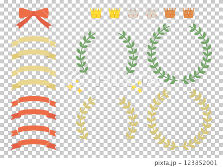 Crowns, laurels and ribbons 13 123852001