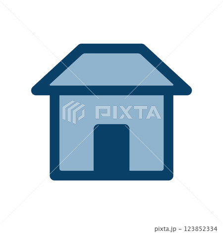 家のアイコンイラスト 家のアイコンイラスト 123852334