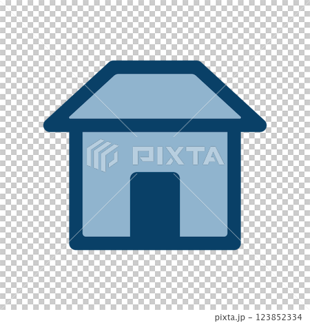 家のアイコンイラスト 家のアイコンイラスト 123852334