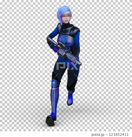 女性戦士 123852411