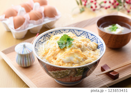 タマゴだけでつくる♪とろっとろあんかけ玉子丼 タマゴだけでつくる♪とろっとろあんかけ玉子丼 123853431
