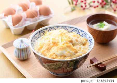 タマゴだけでつくる♪とろっとろあんかけ玉子丼 タマゴだけでつくる♪とろっとろあんかけ玉子丼 123853434