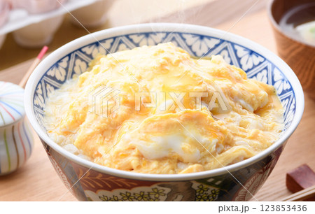 タマゴだけでつくる♪とろっとろあんかけ玉子丼 タマゴだけでつくる♪とろっとろあんかけ玉子丼 123853436
