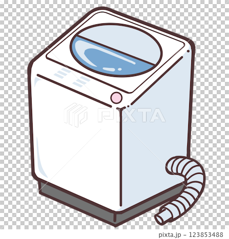 全自動洗衣機清洗圖解 123853488