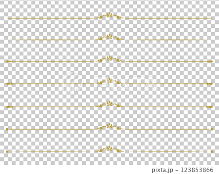 Antique ornament line set 123853866