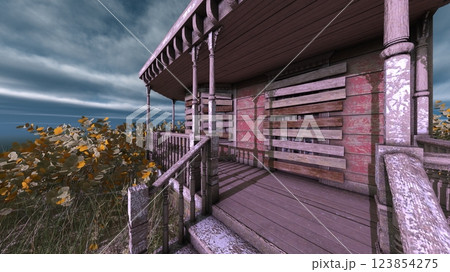 島の突端にある家 123854275