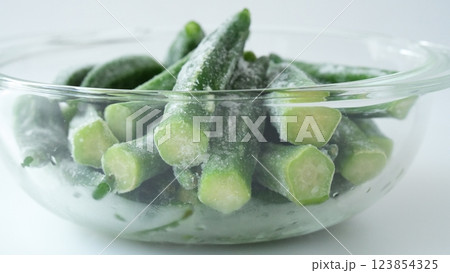 冷凍オクラ - 16:9 冷凍オクラ - 16:9 123854325