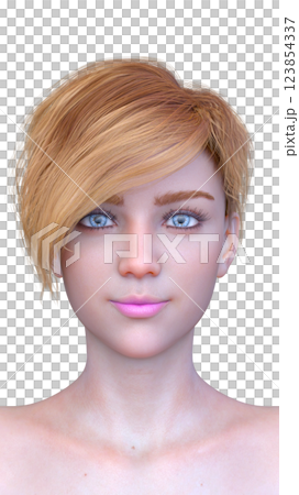 女人的臉的特寫 女人的臉的特寫 123854337