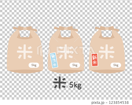 米袋5kg插圖集 123854538