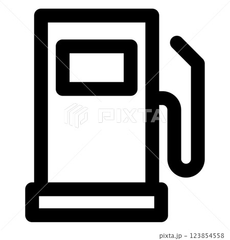 ガソリンスタンドのアイコン 123854558