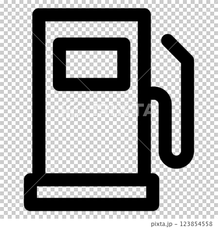 ガソリンスタンドのアイコン 123854558