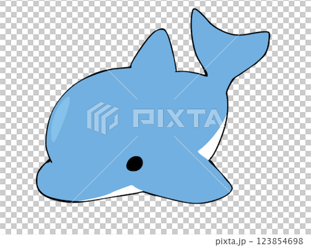 まるっこい イルカ 123854698