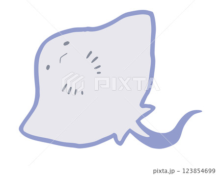 まるっこい エイ 123854699