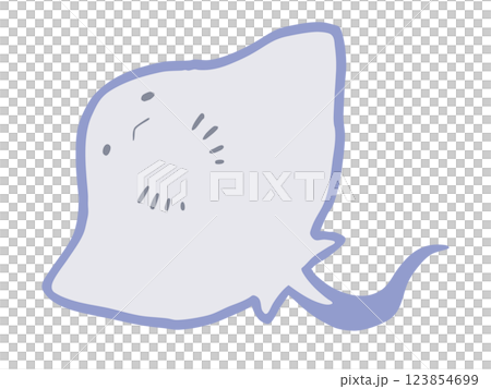 まるっこい エイ 123854699