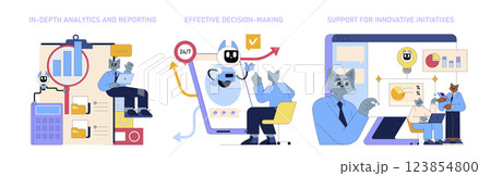 AI in global business management enhances analytics and reporting, promotes effective decision-making, and supports innovative initiatives. It streamlines processes and boosts overall efficiency in AI in global business management enhances analytics and reporting, promotes effective decision-making, and supports innovative initiatives. It streamlines processes and boosts overall efficiency in 123854800