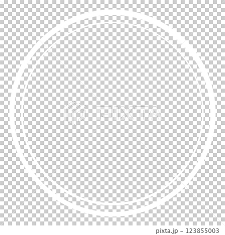 白いシンプルな円のフレーム 白いシンプルな円のフレーム 123855003