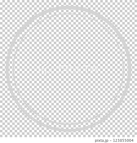 グレーのシンプルな円のフレーム グレーのシンプルな円のフレーム 123855004