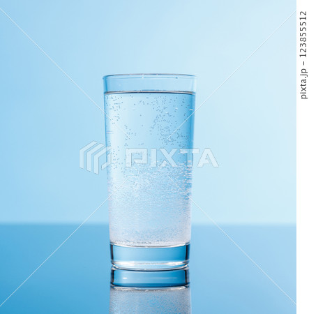 A simple and clear glass of pure water 123855512