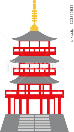 日本の文化的な建物・神社・文化遺産 日本の文化的な建物・神社・文化遺産 123855635
