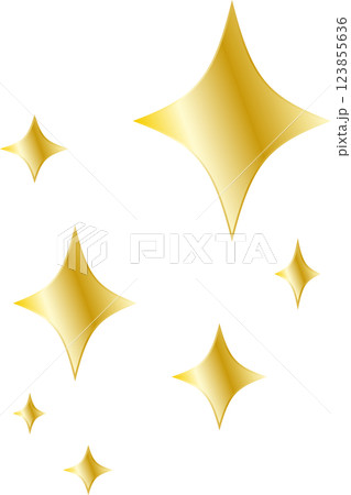グラフィック素材「金色のきらめき」 グラフィック素材「金色のきらめき」 123855636